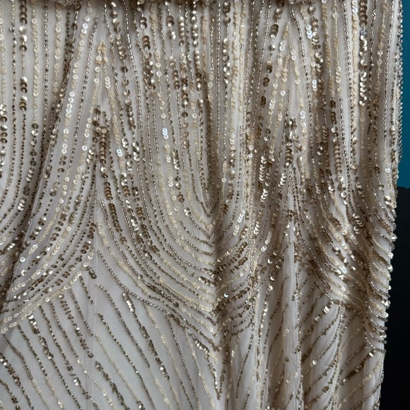 BHLDN NWT Pink and Gold Sleeveless Maxi gown - Picture 5 of 16